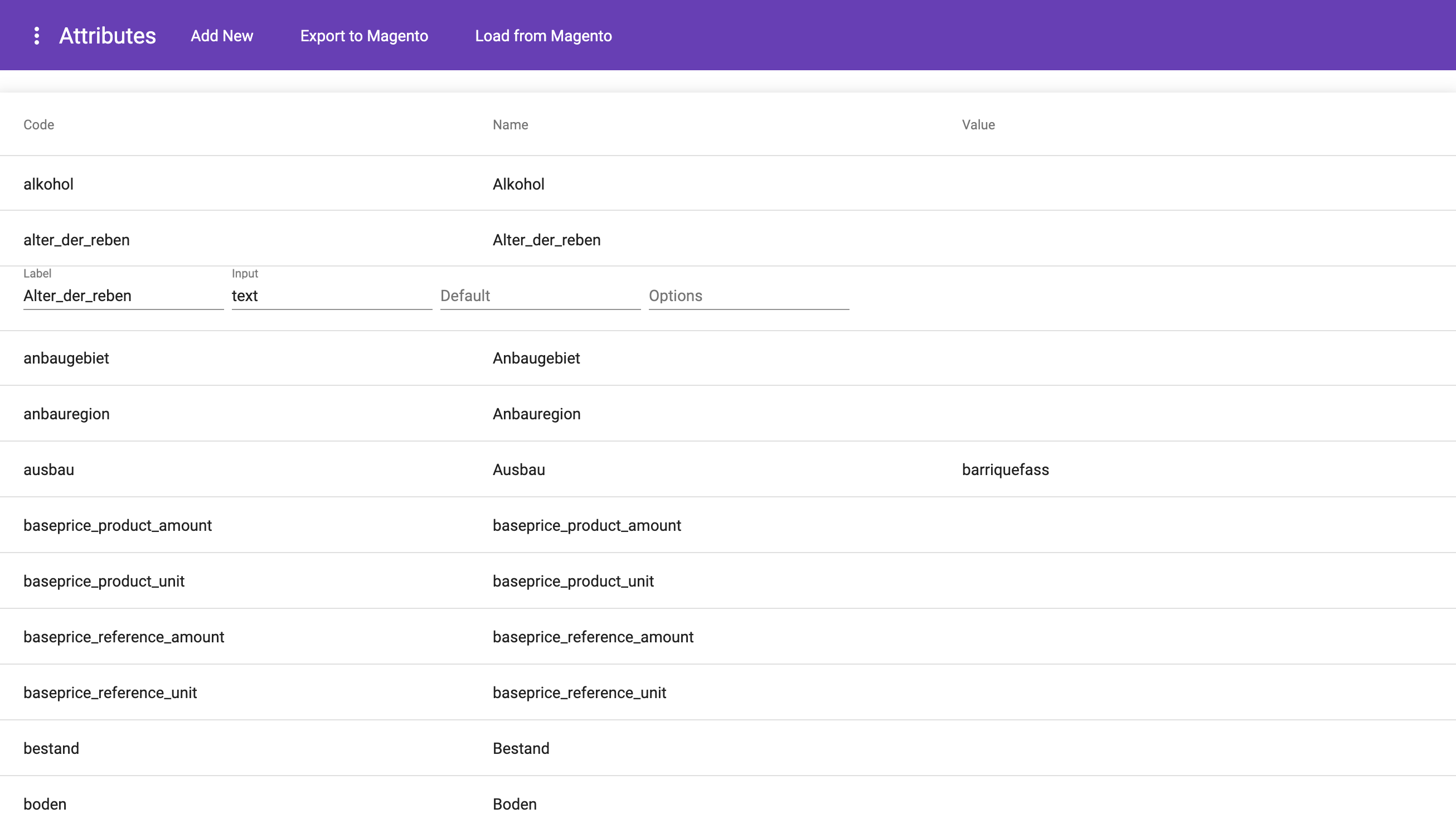 attribute Mapping Magento2